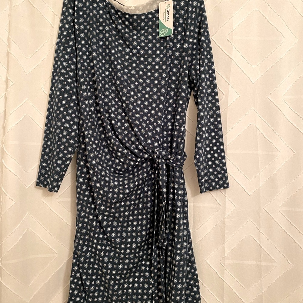 NWT Lands' End Ruched Wrap Dress